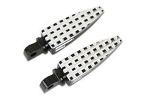 Load image into Gallery viewer, Black Adjustable Footpeg Set with Silver Highlights