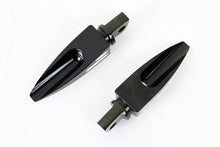 Load image into Gallery viewer, Black Adjustable Footpeg Set with Silver Highlights