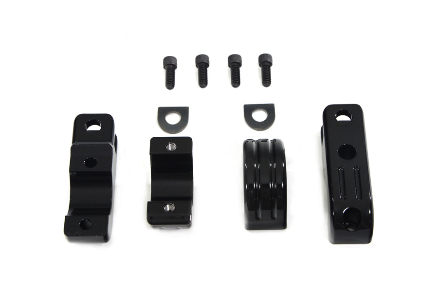 Black Engine Bar Footpeg Mount