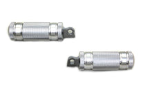 Load image into Gallery viewer, Silver Knurled Four Grooved Footpeg Set
