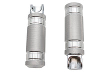 Load image into Gallery viewer, Silver Knurled Four Grooved Footpeg Set