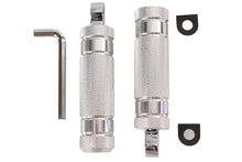 Load image into Gallery viewer, Silver Knurled Four Grooved Footpeg Set