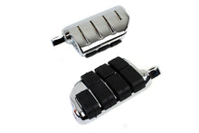 Load image into Gallery viewer, Chrome Double Wide Lions Paw Footpeg Set