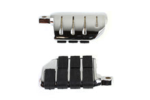 Load image into Gallery viewer, Chrome Double Wide Lions Paw Footpeg Set