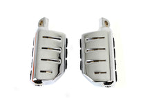 Load image into Gallery viewer, Chrome Double Wide Lions Paw Footpeg Set