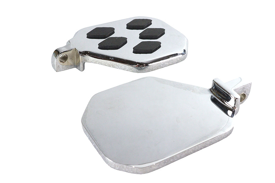 Factory Sample Chrome Mini Footboard Set with Diamond Design