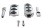 Diamond Style Adjustable Footpeg Set Chrome