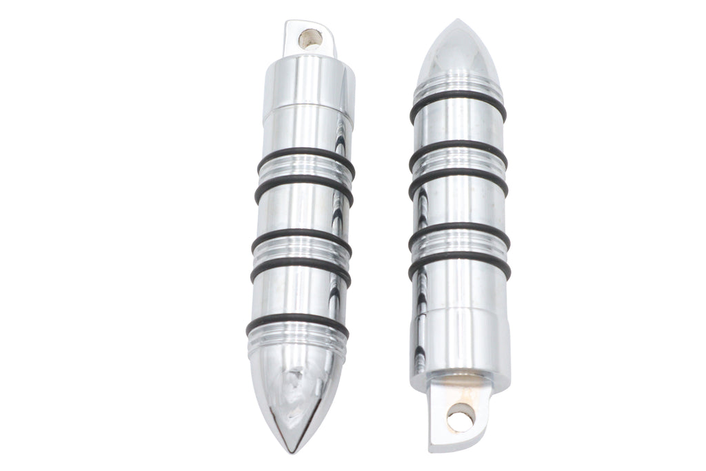 Rocket Style Footpeg Set Chrome