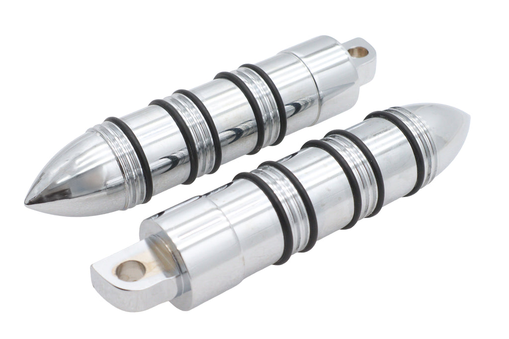 Rocket Style Footpeg Set Chrome