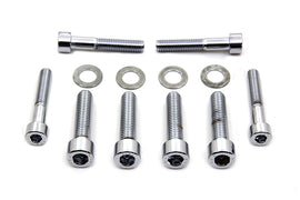 Chrome Allen mount kit for Colony front brake caliper, featuring mounting hardware for enhanced brake performance and style.