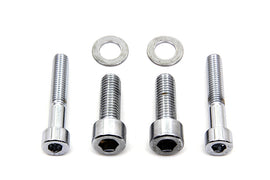 Colony Allen Mount Kit for Rear Brake Caliper in chrome, designed for bicycle brake systems, featuring mounting hardware and components.