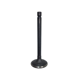 Close-up of a NAMURA engine intake valve with metal surface and precision machining, used in automotive engine applications.