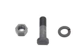 Colony 45-inch kick starter crank clamp bolt for transmission, shown in a close-up of the black metal part.