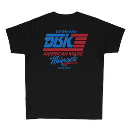 Black DBK Anthem Youth Tee shirt with YX logo, featuring a comfortable fit and casual style.