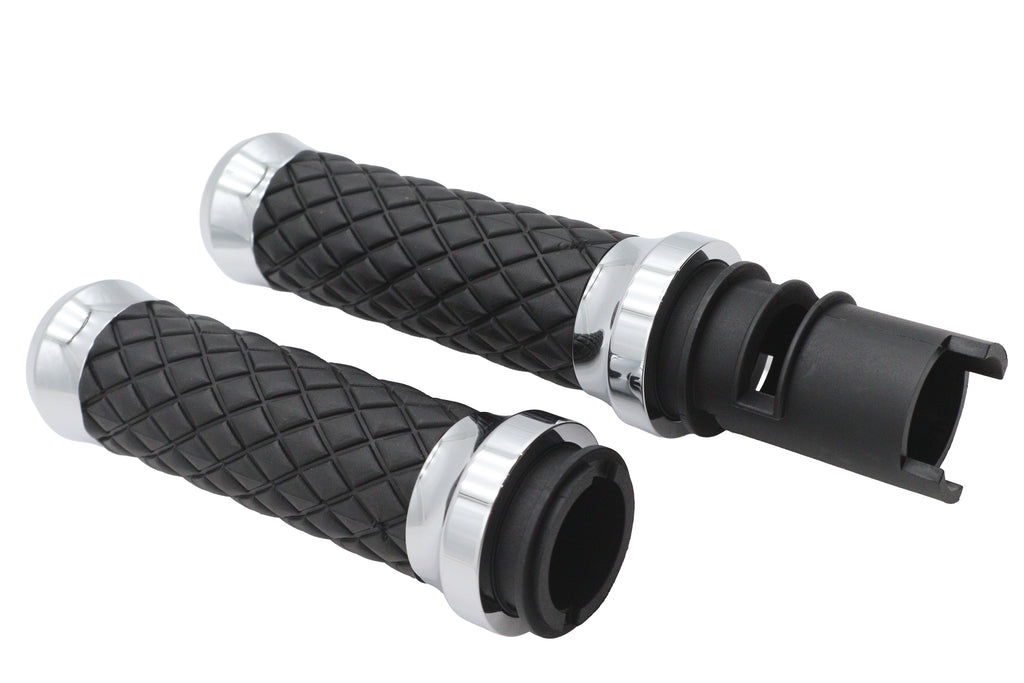 Argyle Style Grip Set Chrome