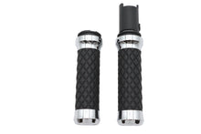 Load image into Gallery viewer, Argyle Style Grip Set Chrome