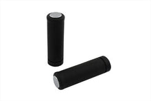 Load image into Gallery viewer, Black Stock Style Grip Set with Chrome Plugs