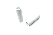 Load image into Gallery viewer, White Stock Style Grip Set with Chrome Plugs