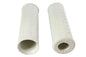 Replica White Waffle Style Grip Set with Plug Hole