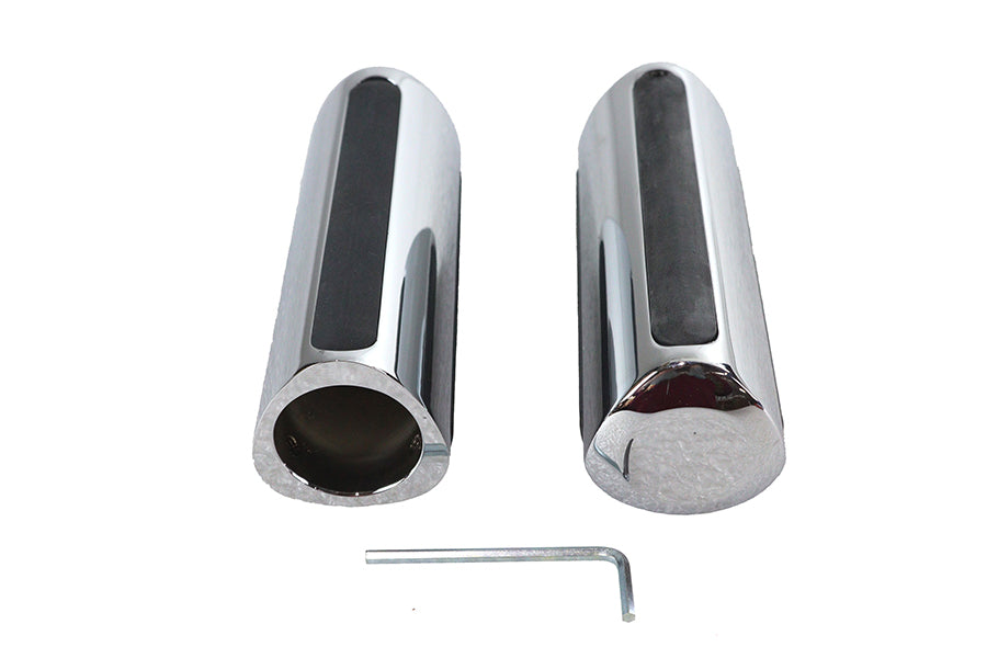 Chrome Delta Style Grip Set