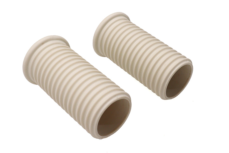 Driver Footpeg Rubber Set White