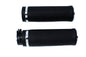 Black Grip Set with Chrome End Caps
