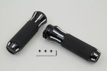 Load image into Gallery viewer, Black Grip Set with Black End Caps