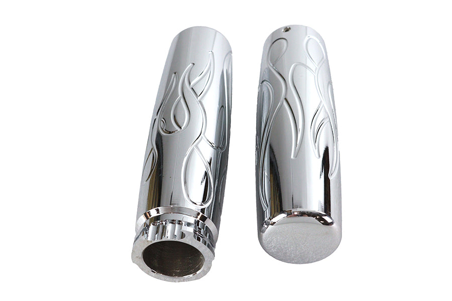 Billet Flame Style Grip Set