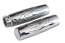 Load image into Gallery viewer, Billet Flame Style Grip Set