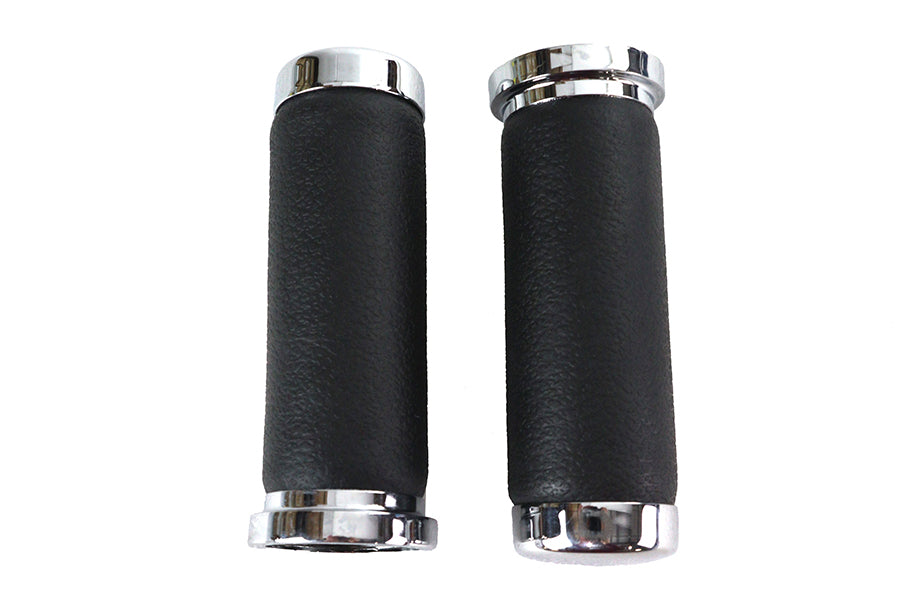 Pebble Style Grip Set with Chrome End Caps