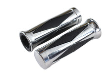 Load image into Gallery viewer, Diamond Style Grip Set with Chrome End Cap