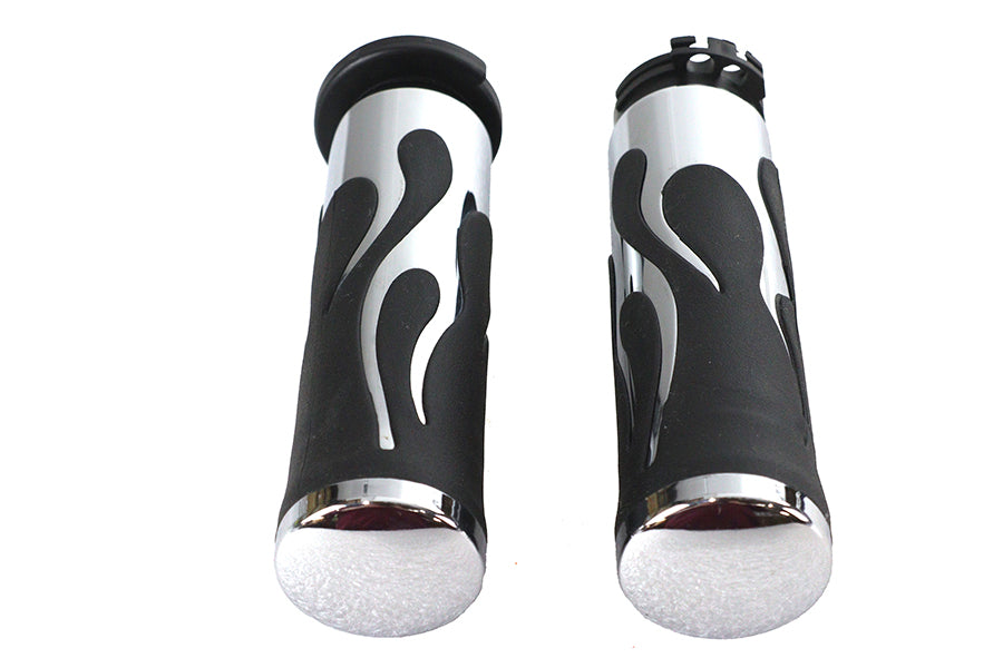 Hot Rod Flame Style Grip Set