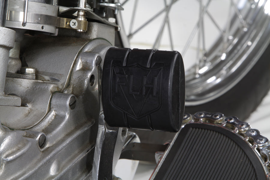 Black Rubber Brake Pedal Pad With FLH Logo