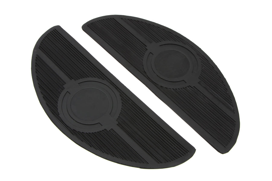 Half Moon Footboard Mat with Bullseye Design