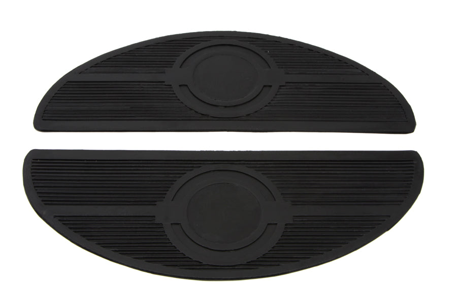Half Moon Footboard Mat with Bullseye Design
