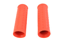 Load image into Gallery viewer, Replica Waffle Handlebar Grip Set with Plug Hole Orange