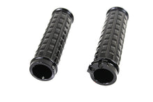 Load image into Gallery viewer, Black Grained Style Handlebar Grip Set