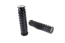 Load image into Gallery viewer, Black Grained Style Handlebar Grip Set