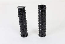 Load image into Gallery viewer, Black Grained Style Handlebar Grip Set
