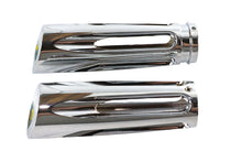 Load image into Gallery viewer, Chrome Billet Slasher Style Grip Set