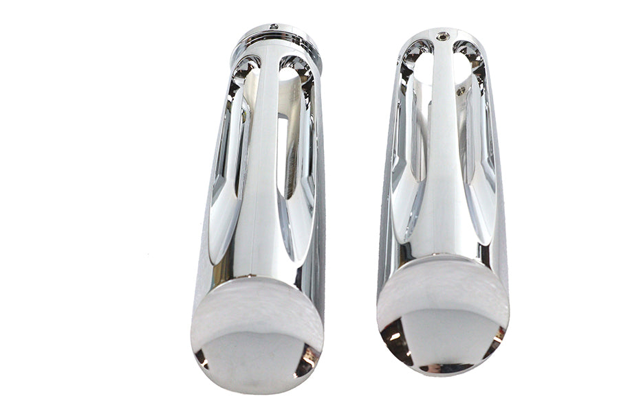 Chrome Billet Slasher Style Grip Set