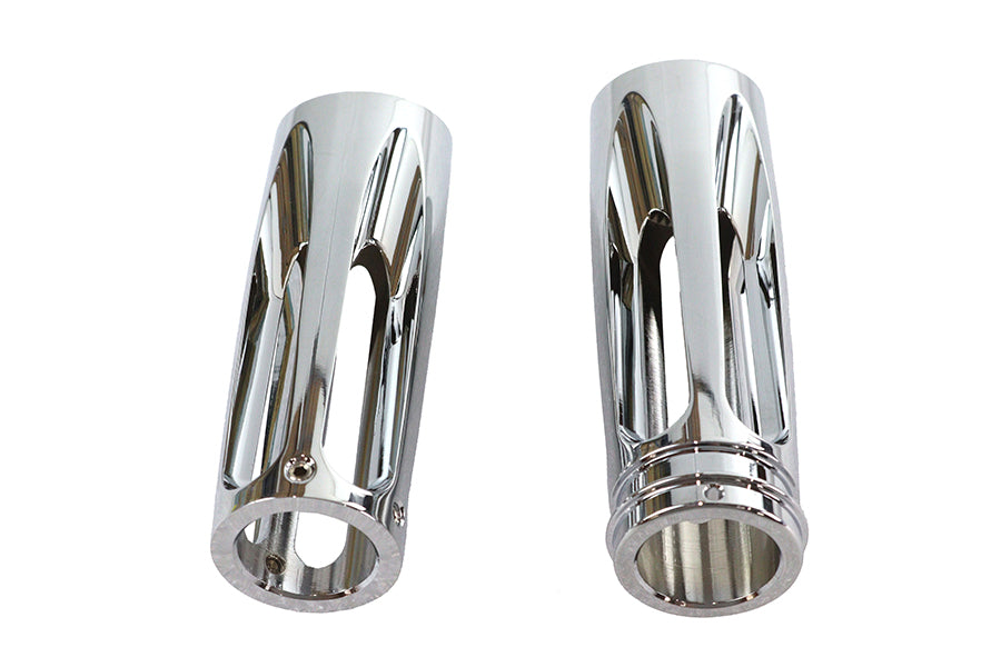 Chrome Billet Slasher Style Grip Set