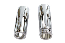 Load image into Gallery viewer, Chrome Billet Slasher Style Grip Set
