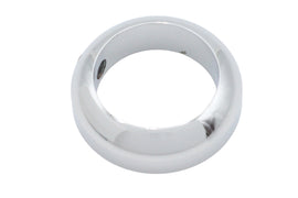 V-TWIN chrome 1-inch handlebar collar set for motorcycle handlebar control, durable and stylish for secure fitting.