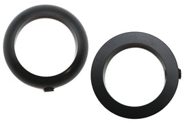 V-TWIN 1 inch black handlebar collar set for motorcycle handlebar control, shown in image with mounting details.