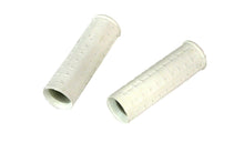 Load image into Gallery viewer, Replica White Waffle Style Grip Set with Chrome Plugs