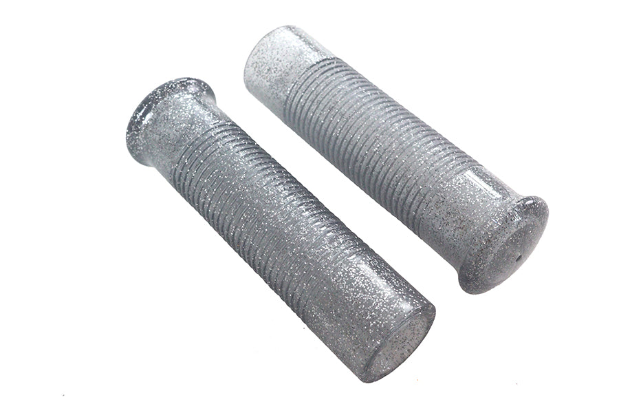 Silver Metal Flake Grip Set