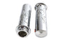 Billet Flanged Flame Style Grip Set