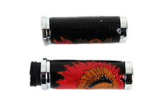 Load image into Gallery viewer, Indian Grip Set with Chrome Ends