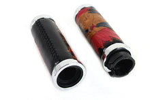 Load image into Gallery viewer, Indian Grip Set with Chrome Ends